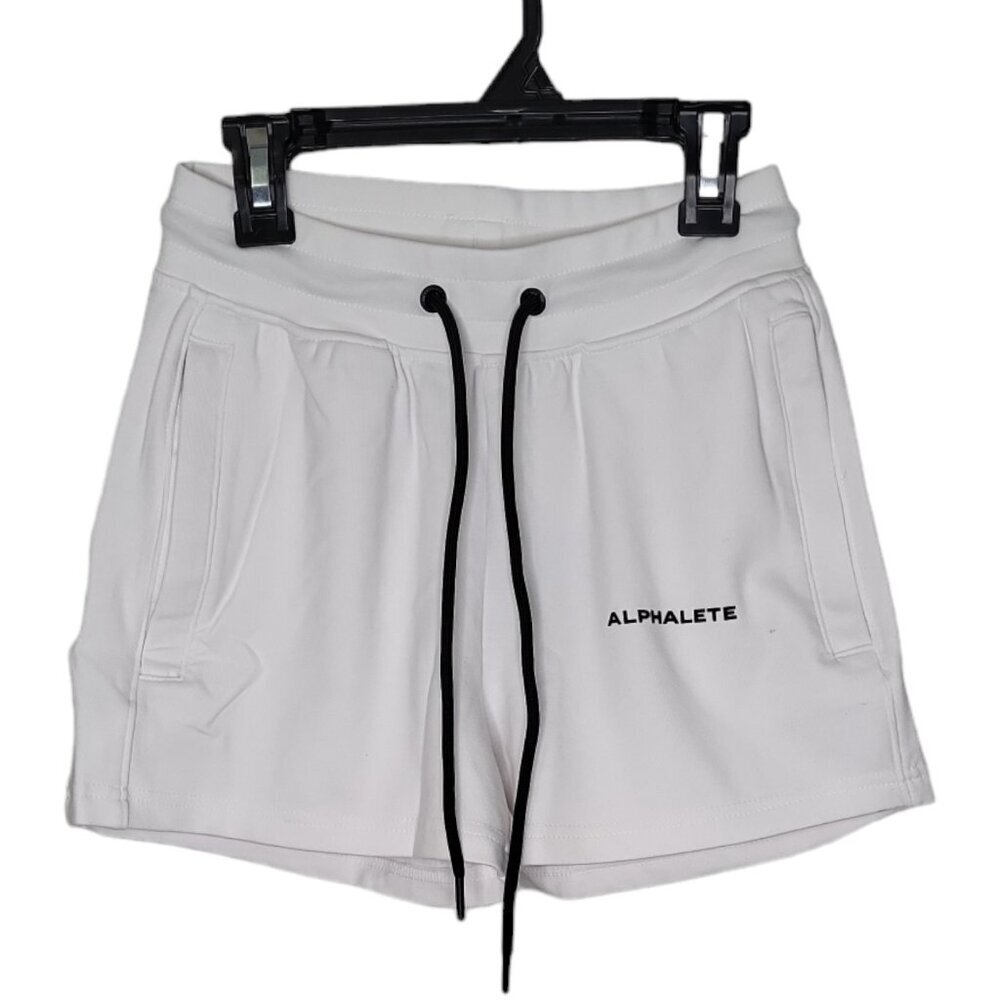 Alphalete Women's White Essential Core Shorts Size XS NWT